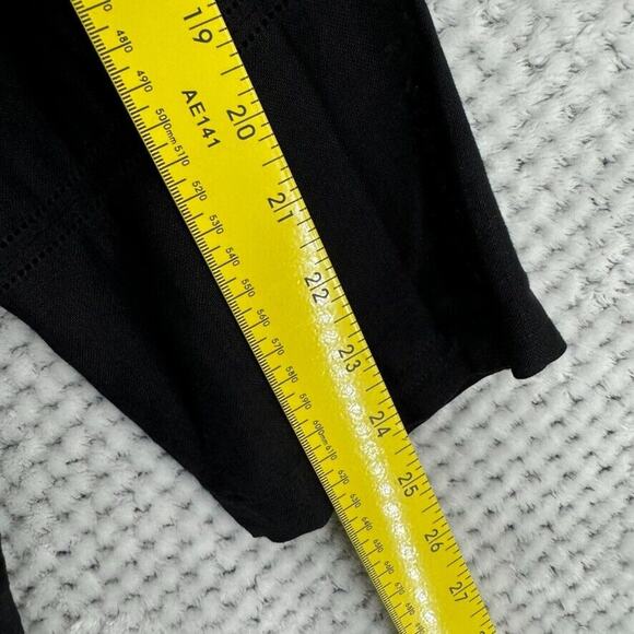 VTG Talbots Top Women 18W Black Irish Linen Mother Of Pearl Button Up Semi-Sheer - Picture 11 of 13